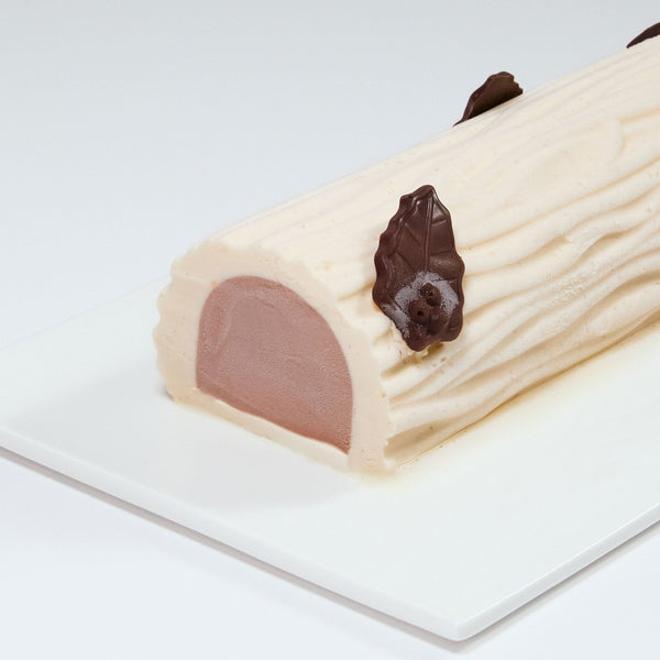 Bûche glacée chocolat & vanille