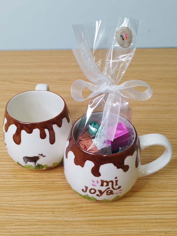 Mi Joya kopje gevuld met gianduja