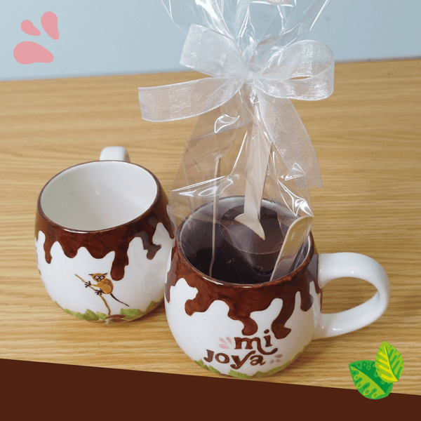 Mi Joya kopje met 3 lepels voor warme choco