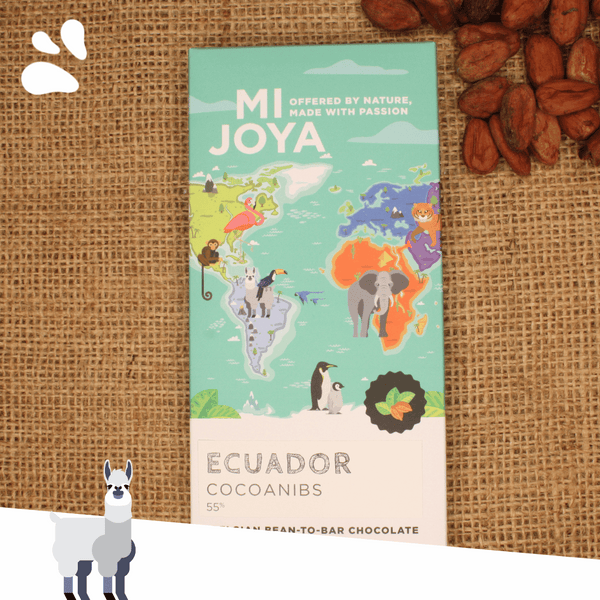 Ecuador - geroosterde cacaobonen (milk)